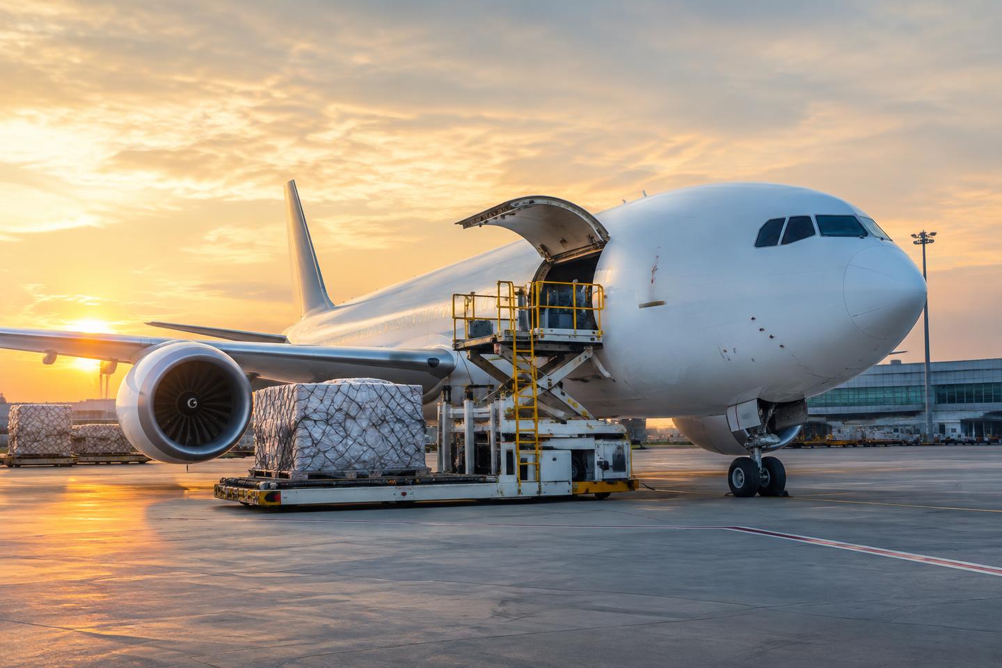 Industry concept illustrating AVIATION & LOGISTICS